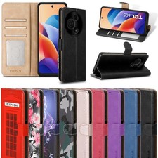 Capa para telefone TCL 60 SE, carteira de couro suporte flip bloco RFID à prova de choque, usado comprar usado  Enviando para Brazil