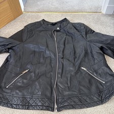 Faux leather biker for sale  TAIN