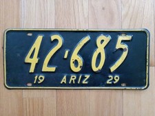 1929 arizona license for sale  Buzzards Bay