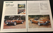 1970-1980 Triumph Spitfire Vintage Automotivo Folha de Especificações Arte Impressão Arte de Parede comprar usado  Enviando para Brazil