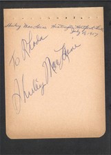 shirley maclaine signed book for sale  Issaquah