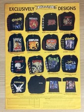 Earache merchandise sheet usato  Limbiate