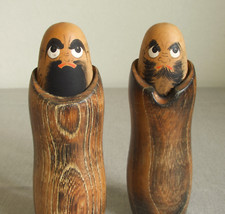 Boneca japonesa Daruma Kokeshi antiga 14,9 cm (5,9") 2 peças: assinada Shuho Nakagawa comprar usado  Enviando para Brazil