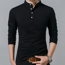 Mejores Camisas Manga Larga Hombre Casual Camisa Ropa Moda Para Hombres Algodão comprar usado  Enviando para Brazil