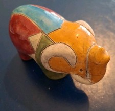 Handmade raku elephant for sale  BOURNEMOUTH