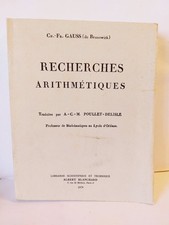 Recherches arithmetiques gauss d'occasion Recherches arithmetiques gauss d'occasion  Champigny-sur-Marne
