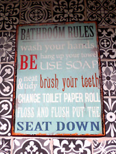 Blechschild used bathroom gebraucht kaufen  Schechingen