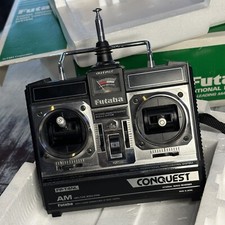 Transmissor de modulação de amplitude controlado por rádio Futaba Conquest FP-T4NL, usado comprar usado  Enviando para Brazil