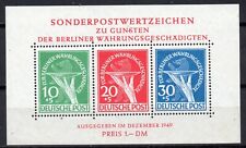 Berlin Block 1 II mit 2 Plattenfehler 68 I und 70 I 1949 postfrisch 2500,- Mi comprar usado  Enviando para Brazil