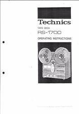 Technics bedienungsanleitung 1 gebraucht kaufen  Salzgitter