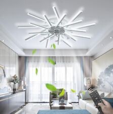 Ventilador de teto exclusivo 6 velocidades design moderno e luzes LED + 3 configurações de iluminação comprar usado  Enviando para Brazil