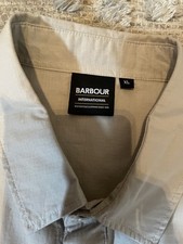 Barbour overshirt beige for sale  SHEFFIELD