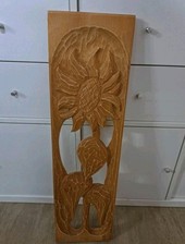 Holz wandbild handgeschnitzt gebraucht kaufen  Udestedt