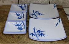Conjunto de pratos e molhos de porcelana Sashimi sushi design bambu Arita Ware comprar usado  Enviando para Brazil