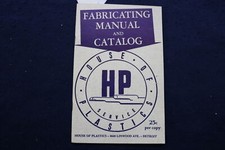 1952 FABRICATING MANUAL AND CATALOG - HOUSE OF PLASTICS - DETROIT, MI - K 920 segunda mano  Embacar hacia Mexico