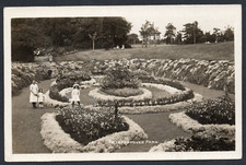 Pocztówka Peterborough Cambridgeshire the Park klomby wczesna pocztówka fotograficzna na sprzedaż  Wysyłka do Poland