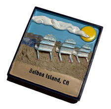 Ímã de geladeira Balboa Island, Califórnia - Lembrança, usado comprar usado  Enviando para Brazil