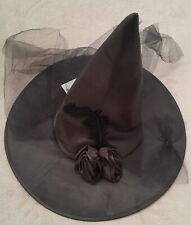 Hexenhut schwarz satin gebraucht kaufen  Fürstenfeldbruck