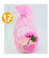 Bomboniera cestino rosa usato  Napoli