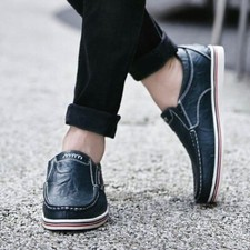 Sapatos masculinos de couro sem salto mocassins masculinos mocassins sapatos masculinos comprar usado  Enviando para Brazil