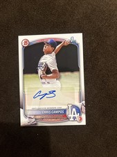 2025 1º Bowman Chris Campos Auto BPA-CHC PROSPECT RC LOS ANGELES DODGERS comprar usado  Enviando para Brazil