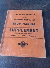 Shop manual vauxhall for sale  PETWORTH