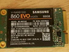 Unidade de estado sólido SAMSUNG SSD 860 EVO mSATA 500GB 500 GB SATA III MZ-M6E500BW comprar usado  Enviando para Brazil