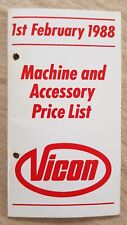 Vicon machine accessory for sale  WOODBRIDGE