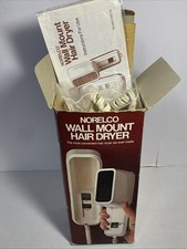 Secador de cabelo vintage Norelco creme de parede 2 velocidades 3 níveis de calor 1.200 Watts comprar usado  Enviando para Brazil