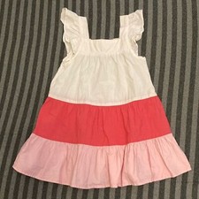 Vestido de algodão rosa tricolor Zara infantil tamanho 4Y - 5Y (110cm) comprar usado  Enviando para Brazil