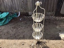 Cream metal basket for sale  CAMBRIDGE