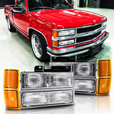 Faróis para 1994-1998 Chevy Silverado OBS C/K 1500 2500 3500 com lâmpada de para-choque, usado comprar usado  Enviando para Brazil