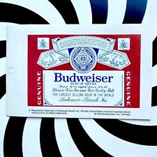 Vintage 1980s budweiser for sale  Fallbrook
