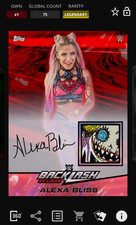 Usado, Alexa Bliss 75cc Sig Legendary Backlash 2025 WWE Topps Slam Digital comprar usado  Enviando para Brazil