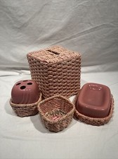 Vintage pink wicker for sale  Brockton