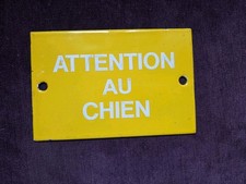 Plaque émail attention d'occasion Plaque émail attention d'occasion  Granges-sur-Vologne