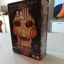 Saw quadrilogy dvd for sale  FELIXSTOWE