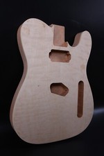 Corpo de guitarra faça você mesmo inacabado escala de mogno topo de bordo chama conjunto inacabado mancha comprar usado  Enviando para Brazil