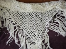 Chale blanc tricot d'occasion  Ermont