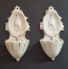 Coppia acquasantiere ceramica usato  Villarbasse