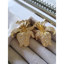 Brincos vintage com clipe de strass designer Astra meados do século comprar usado  Enviando para Brazil