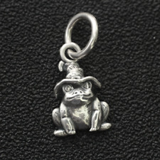 Pingente de prata esterlina 925 sapo bruxo chapéu bruxa ajuste pulseira colar comprar usado  Enviando para Brazil
