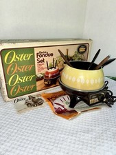 Juego de Fondue Eléctrica Oster Vintage Modelo 691-17 Amarillo segunda mano  Embacar hacia Mexico