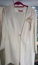 Ladies ivory suit for sale  POOLE