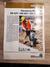 Prospektblatt wacker vibration gebraucht kaufen  Scheßlitz