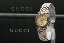 [Quase em perfeito estado com estojo, papel] Relógio feminino GUCCI 9000L 25mm mostrador marfim data quartzo, usado comprar usado  Enviando para Brazil