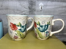 2 The Pioneer Woman 18 oz. Buquê florido copos florais caneca casa de campo charme comprar usado  Enviando para Brazil