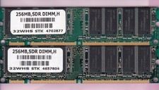 Kit de memória RAM 512MB 2x256MB PC-133 PNY marca 32WHS INFINEON PC133 SDRAM 32Mx64 comprar usado  Enviando para Brazil