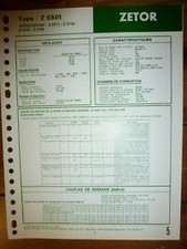 Z5501 fiche technique d'occasion  France