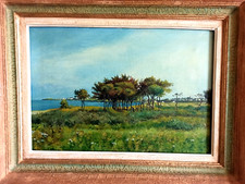 Huile toile quiberon d'occasion  Carnières